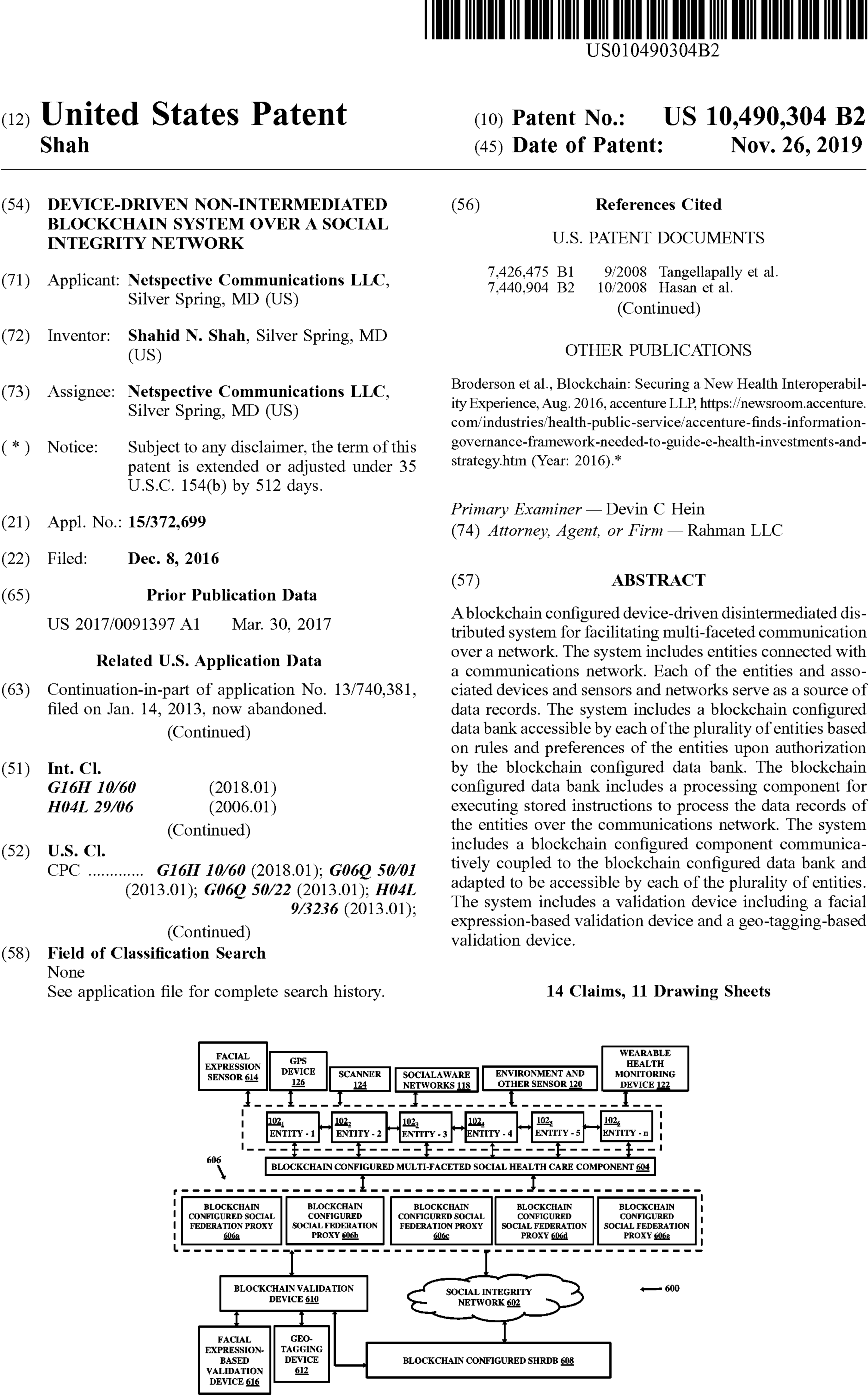 blockchain technology patent