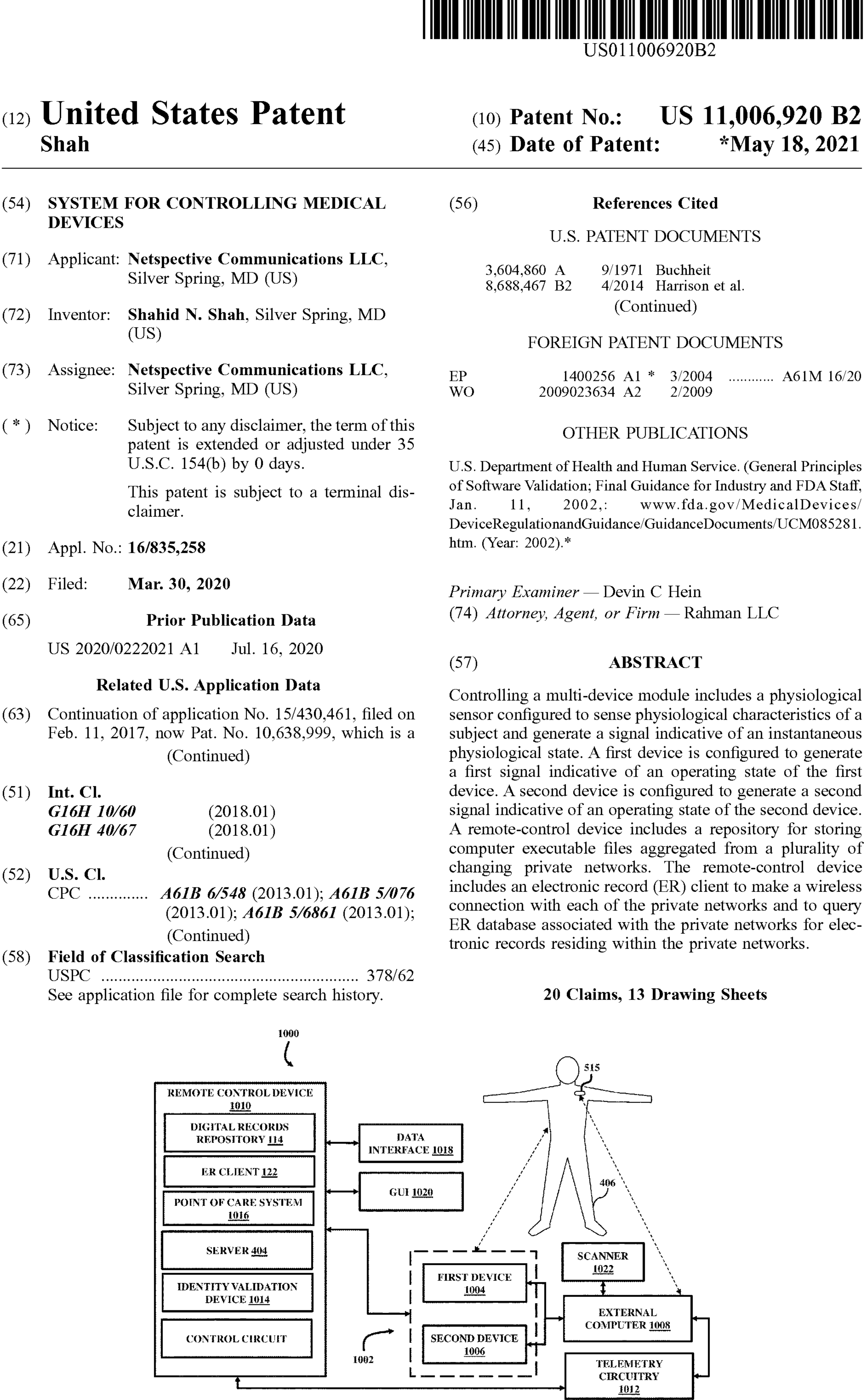 System for controlling medical devices