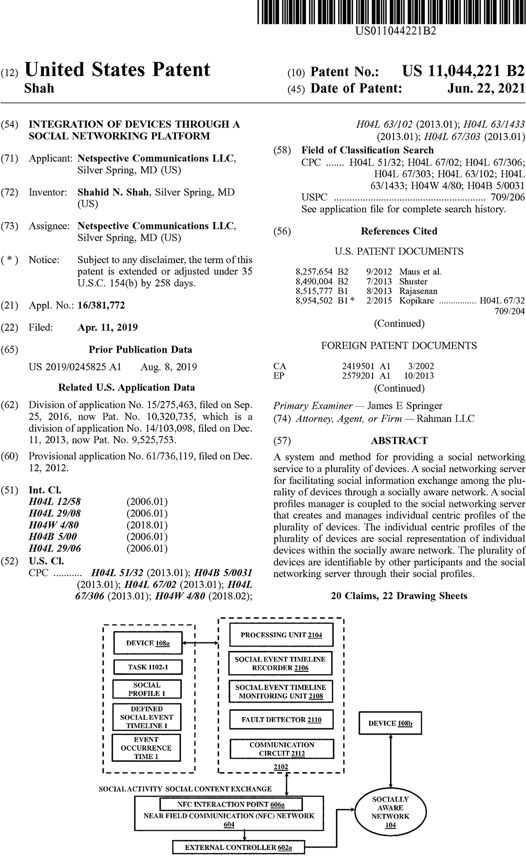 Integration of devices through a social networking platform