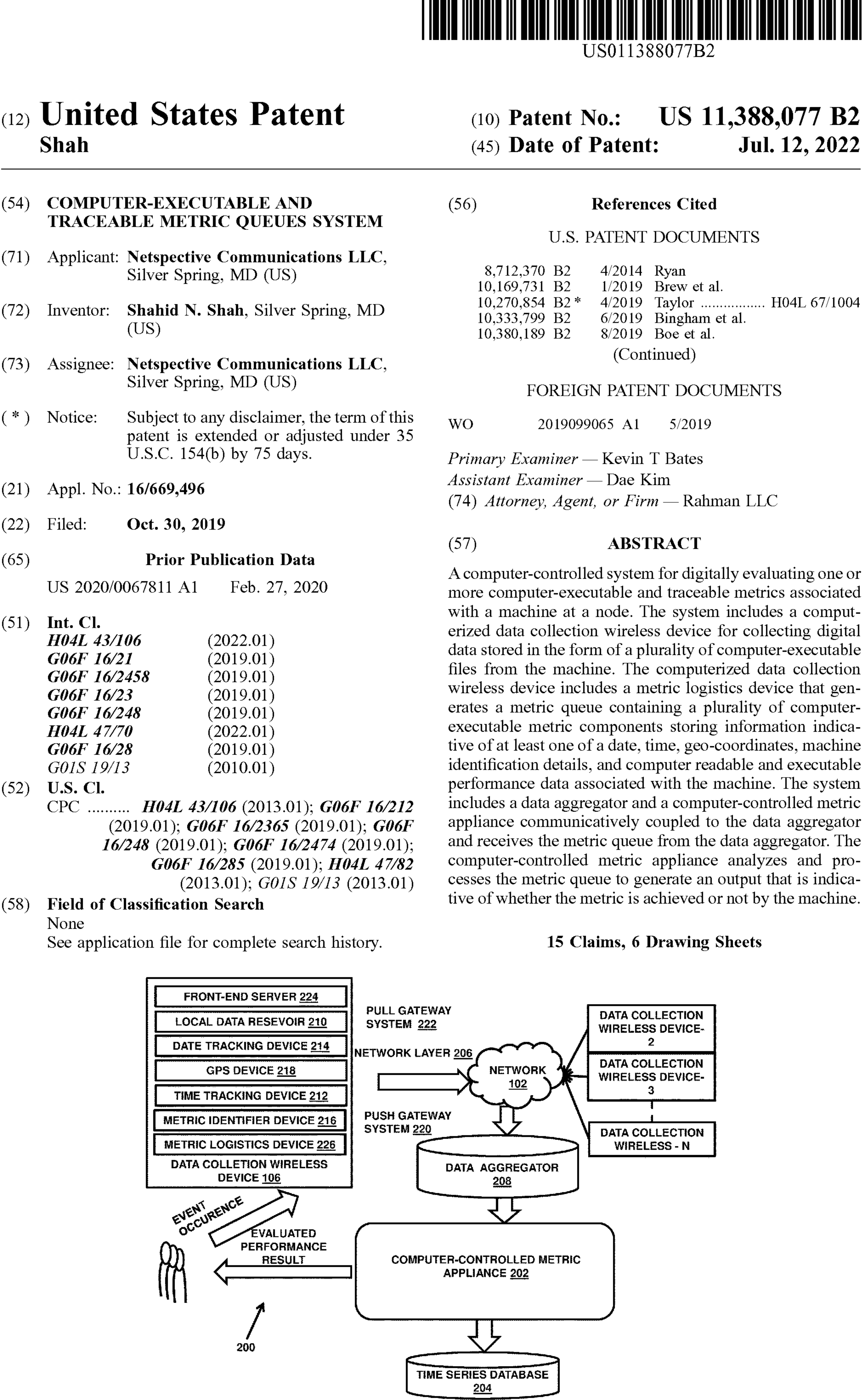 Computer-executable and traceable metric queues system