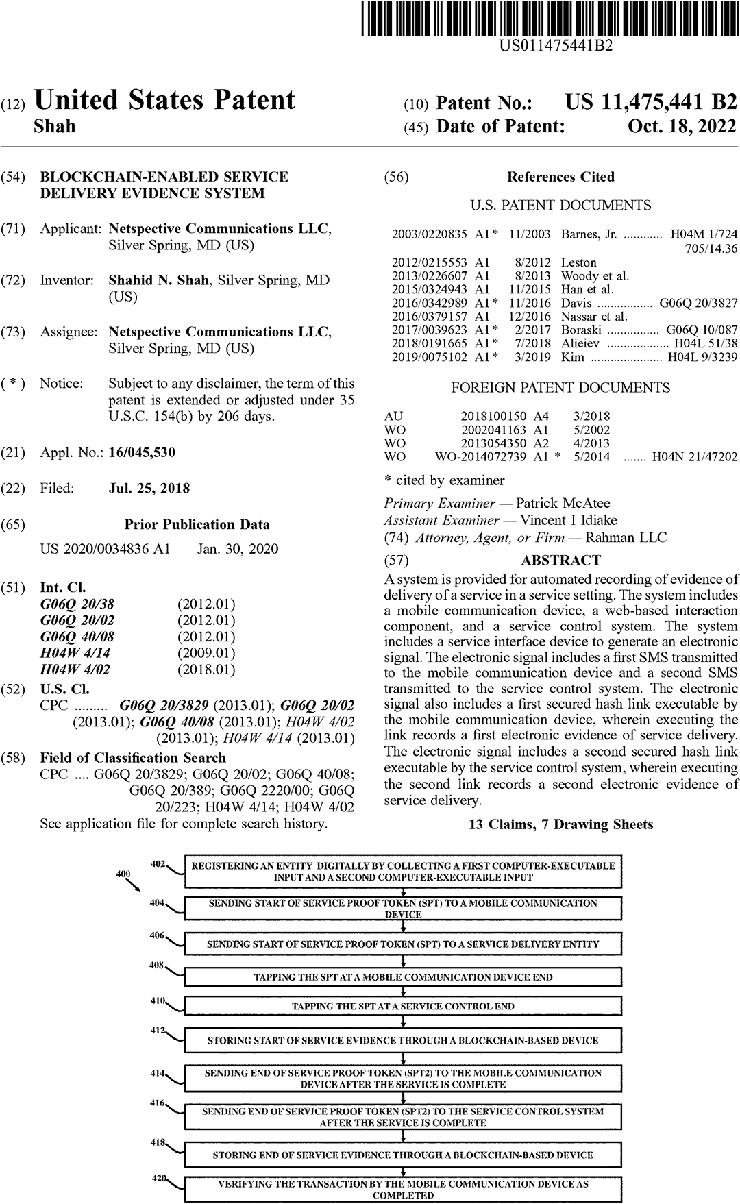 service automation patent