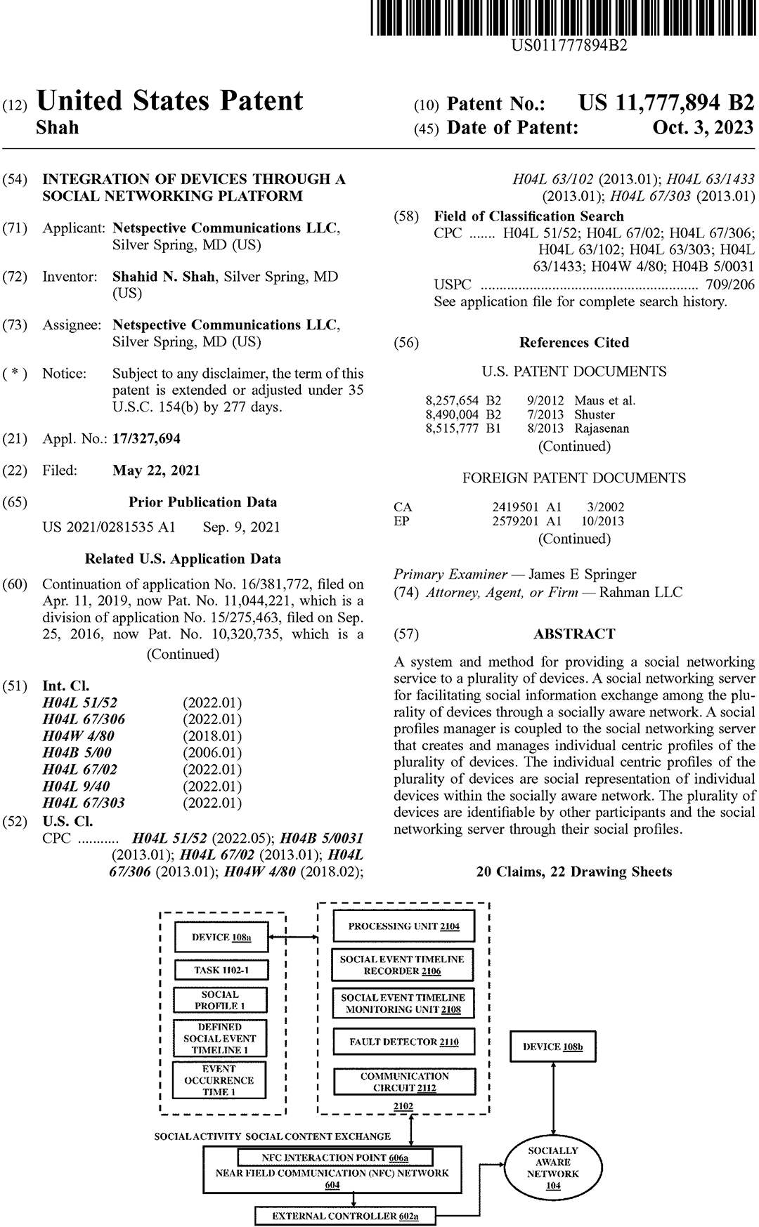 Integration of devices through a social networking platform