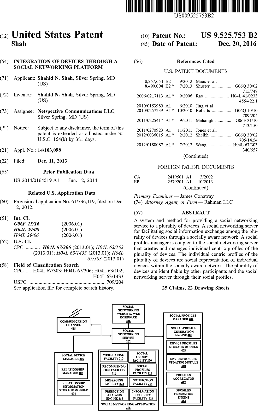 integration of devices patent