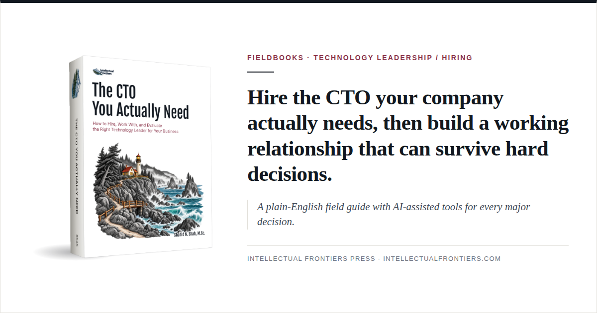 Write the Need Statement So Someone Can Disagree With It | The CTO You ...