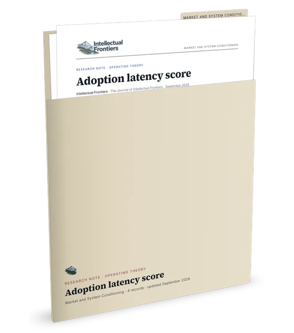 Adoption latency score, as a printed record